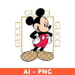 Mickey Gucci Logo, Luxury Mickey logo Svg, Gucci Logo Png, Gucci Brand Png, Ai Digital File, Brand Logo Png