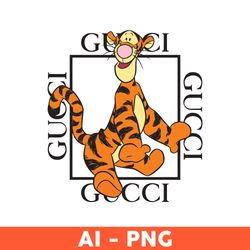 Gucci Tiger Png, Tiger Png, Winnie the Pooh Png, Gucci Brand Logo Png, Gucci Logo Png, Fashion Logo Png, Ai Digital File