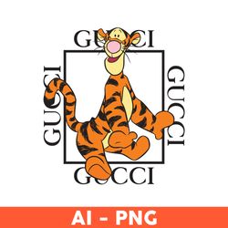 gucci tiger png, tiger png, winnie the pooh png, gucci brand logo png, gucci logo png, fashion logo png, ai digital file