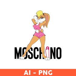 Moschino Milano Lola Bunny Png, Lola Bunny Png , Moschino Svg, Moschino Svg File Cut Digital Download, Brand Logo Png