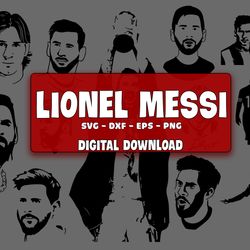 Lionel Messi SVG Bundle, Lionel Messi World Cup 2022 SVG, Argentina svg, for Cricut, Silhouette, digital, file cut