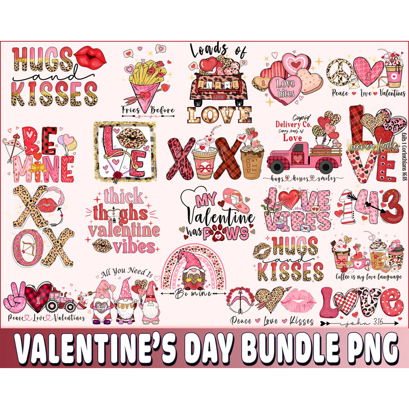 Lip , XoXo, Car, 14-3 , Kisses Valentine_s day Sublimation, Valentines Day Sublimation bundle, Valentine Day love sublimation ,Valentine day PNG bundle , Silhou