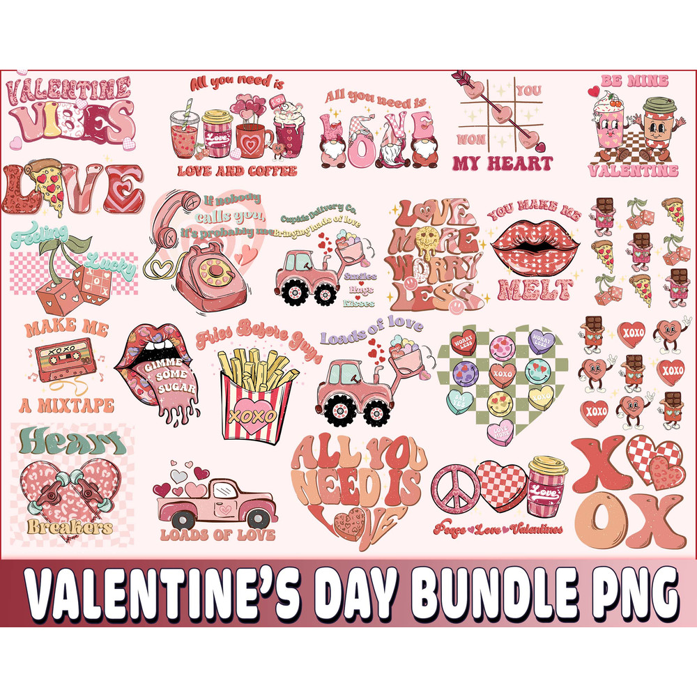 Lip , XoXo, Car, GNOMES Valentine_s day Sublimation, Valentines Day Sublimation bundle, Valentine Day love sublimation ,Valentine day PNG bundle , Silhouette, D