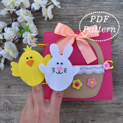 Easter Quiet Book for toddlers Felt PDF Pattern