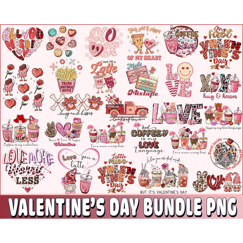 Love , Xo Xo , Car heart , coffee Valentine Day bundle PNG - Mega Valentine day bundle PNG.jpg