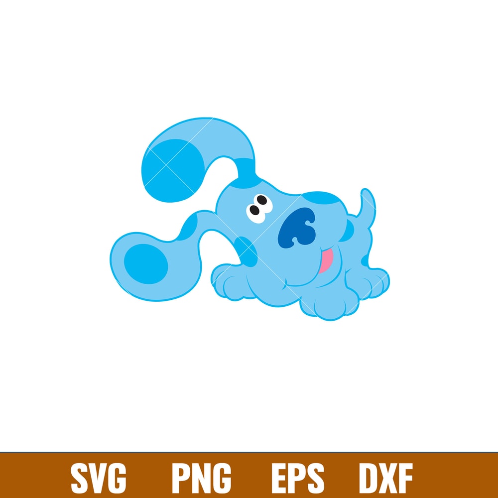Blues Clues Svg, Blue’s Clues Paw Print Svg, Blues Dog Svg, Cartoon Svg, Png Dxf Eps Pdf File, BC02.jpg