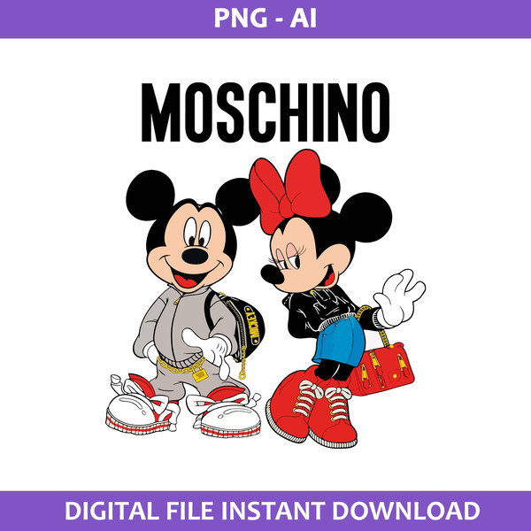 Mickey And Minne Moschino Png, Gucci Logo Png, Mickey And Mi - Inspire ...