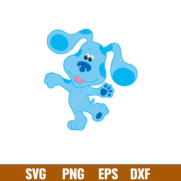 Blues Clues Svg, Blue’s Clues Paw Print Svg, Blues Dog Svg, Cartoon Svg, Png Dxf Eps Pdf File, BC05.jpg
