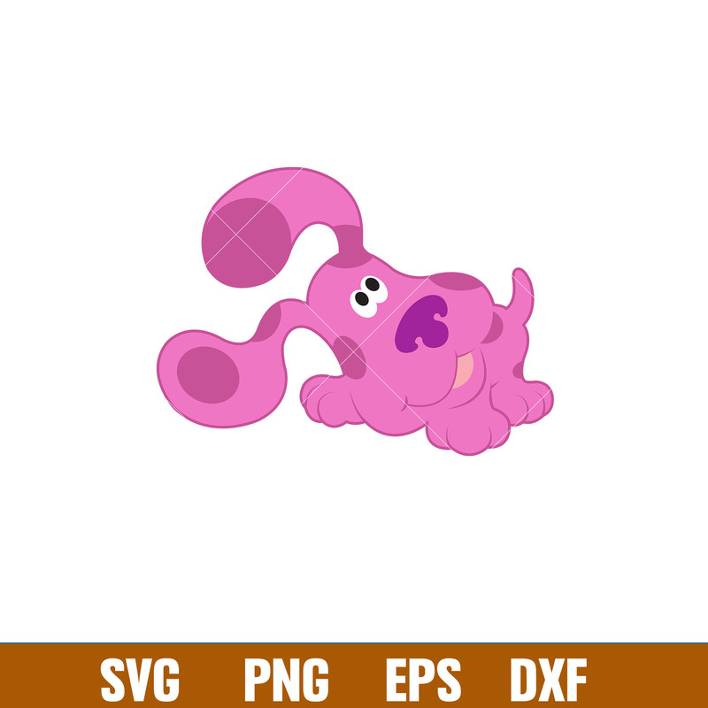 Blues Clues Svg, Blue’s Clues Paw Print Svg, Blues Dog Svg, Cartoon Svg, Png Dxf Eps Pdf File, BC09.jpg