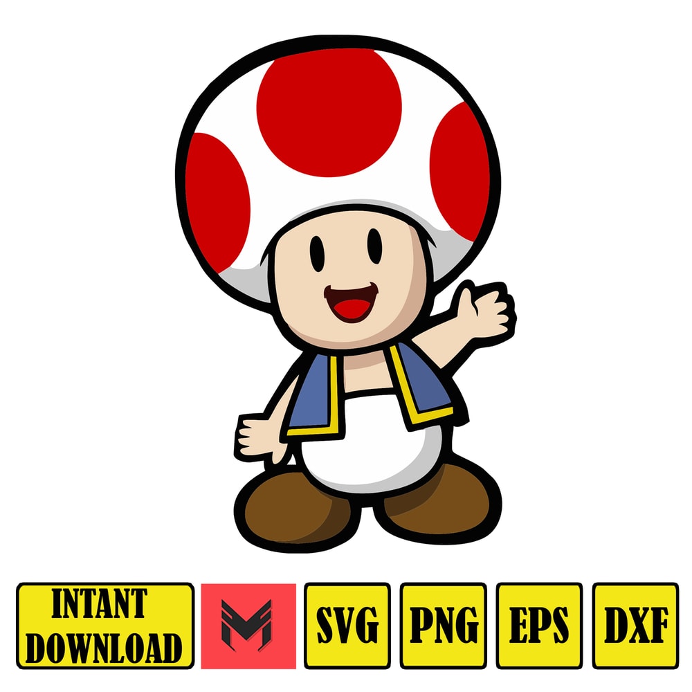 Mario Svg, svg files for cricut, mario svg, mario family svg files, mario png, Layered svg, Digital files (36).jpg