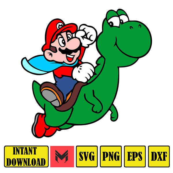 Mario Svg Mario Svg, svg files for cricut, mario svg, mario family svg - Inspire ...