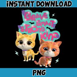 superkitties png, super cat designs, bitsy cat, ginny cat, buddy cat, sparks, junior (1)
