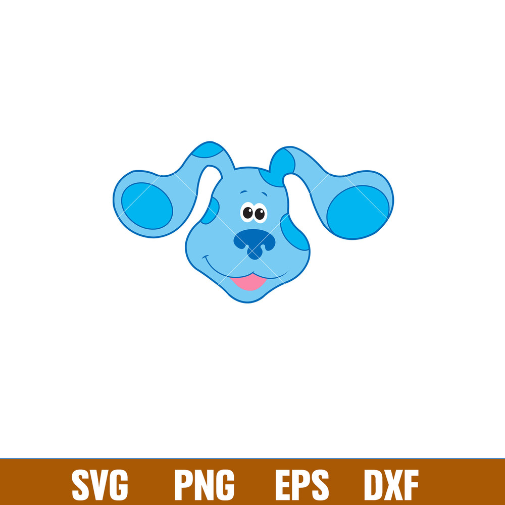 Blues Clues Svg, Blue’s Clues Paw Print Svg, Blues Dog Svg, Cartoon Svg, Png Dxf Eps Pdf File, BC34.jpg