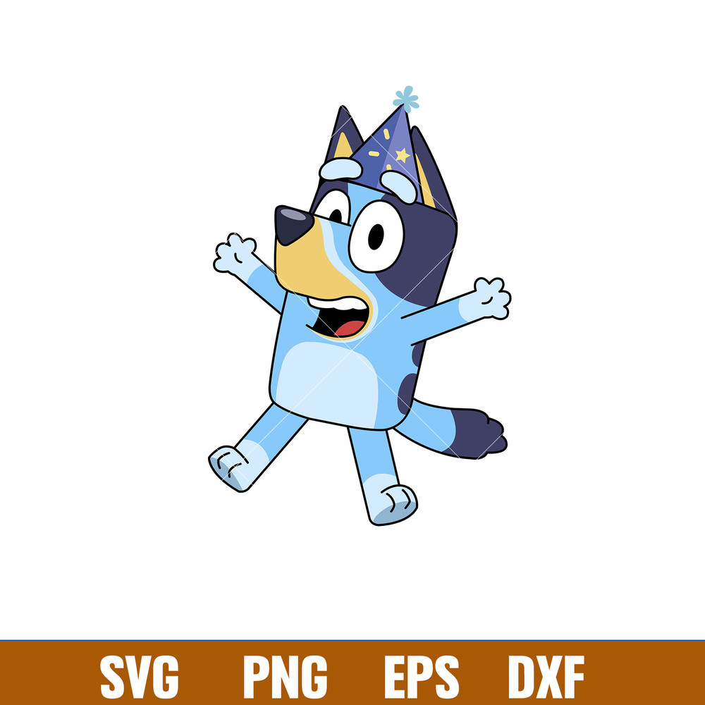 Bluey Birthday Svg, Bluey Svg, Birthday Boy Svg, Birthday Girl Svg,Cartoon Svg, Png Dxf Eps Pdf File, BY03.jpg