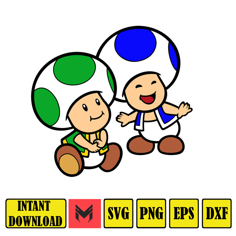 Mario Svg, svg files for cricut, mario svg, mario family svg files, mario png, Layered svg, Digital files (59).jpg