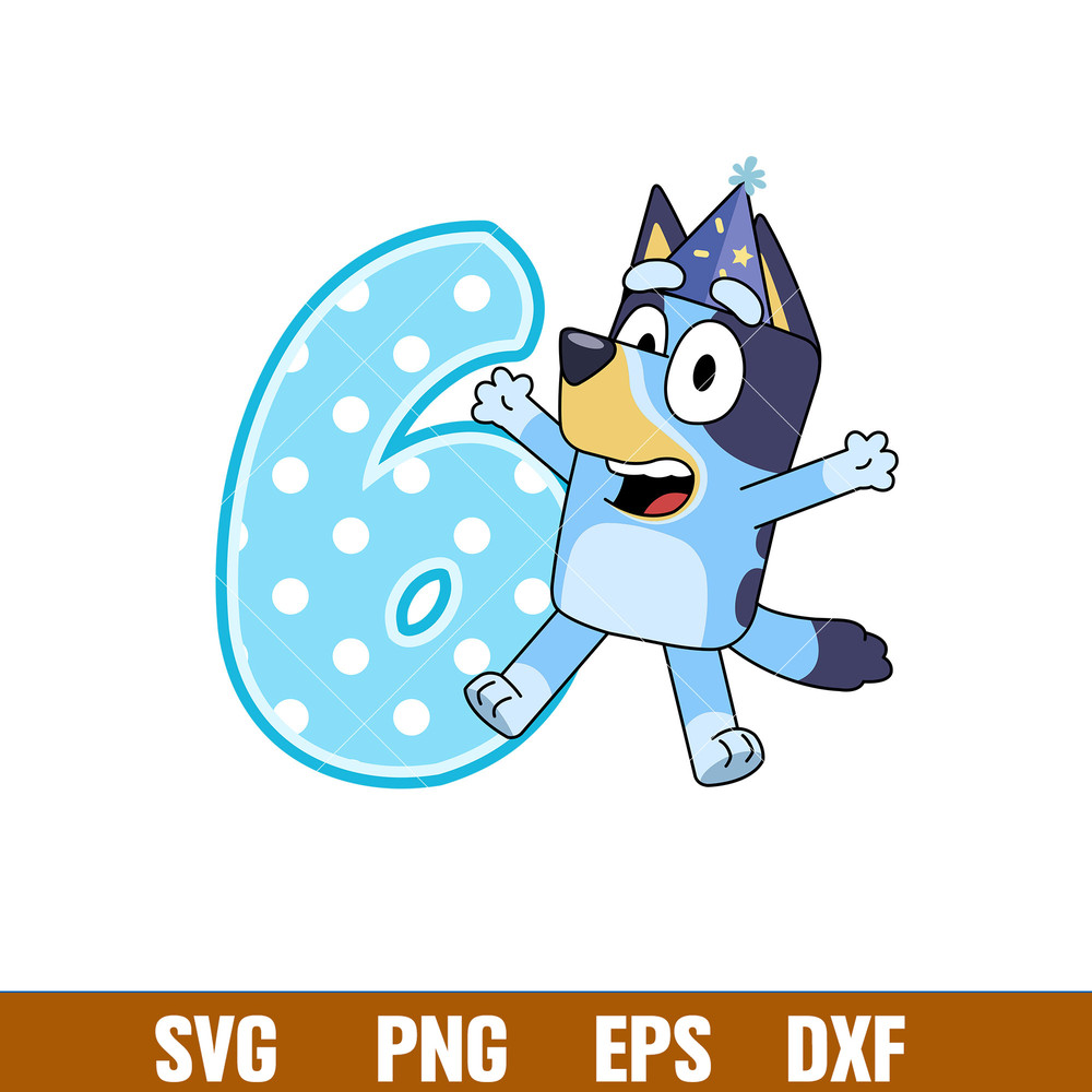 Bluey Birthday Svg, Bluey Svg, Birthday Boy Svg, Birthday Girl Svg,Cartoon Svg, Png Dxf Eps Pdf File, BY27.jpg