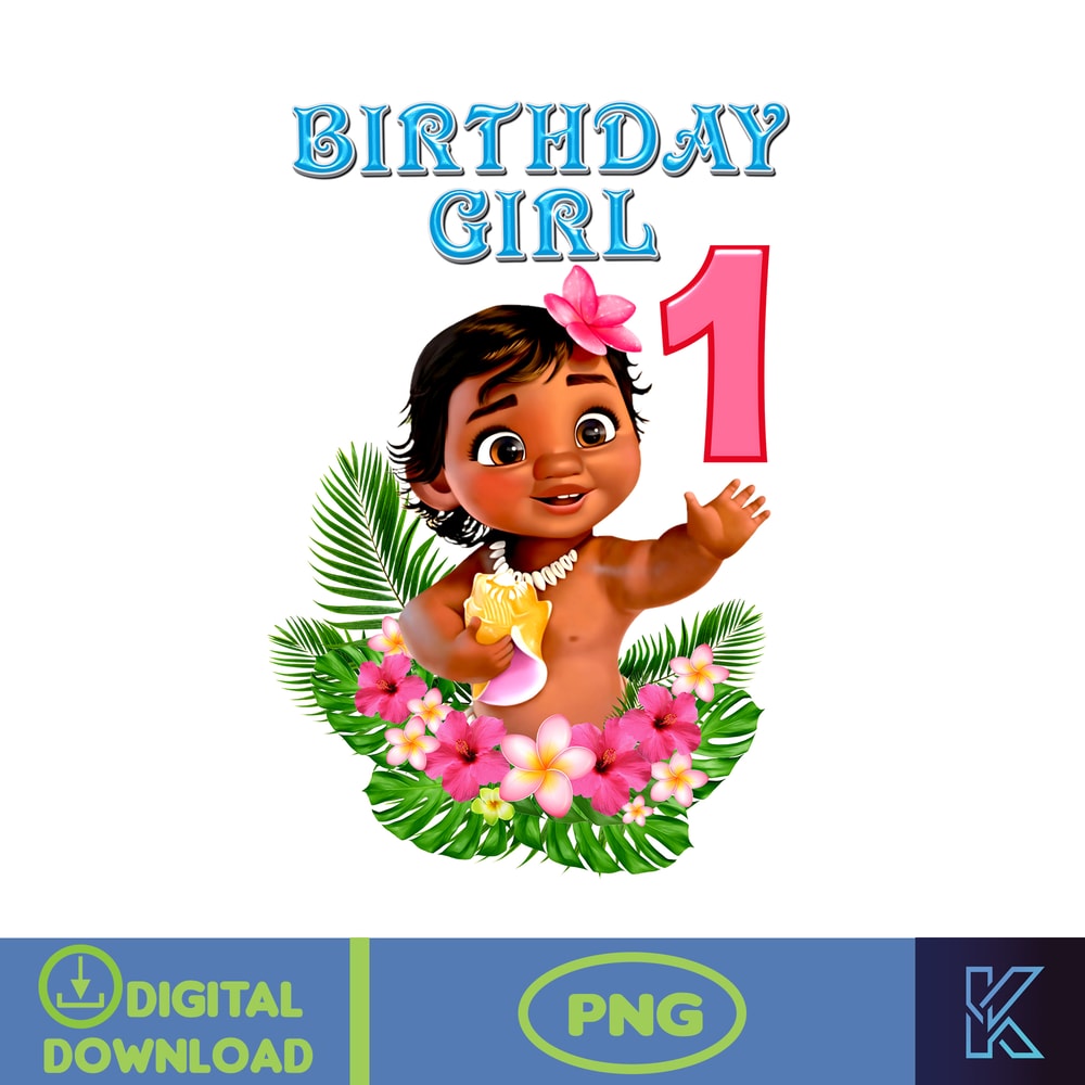 Moana Birthday Girl Shirts, Baby Moana Birthday Family Shirt