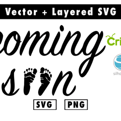 coming soon svg & png layered item, clipart, cricut, digital vector cut file, svg & png files