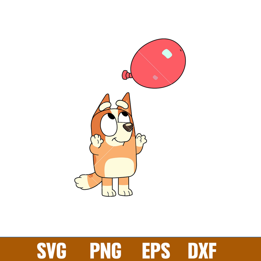 Bluey Heeler Svg, Bluey Svg, Bluey Dog Svg, Bluey Silhouette Svg, Cartoon Svg, Png Dxf Eps Pdf File, BY10.jpg