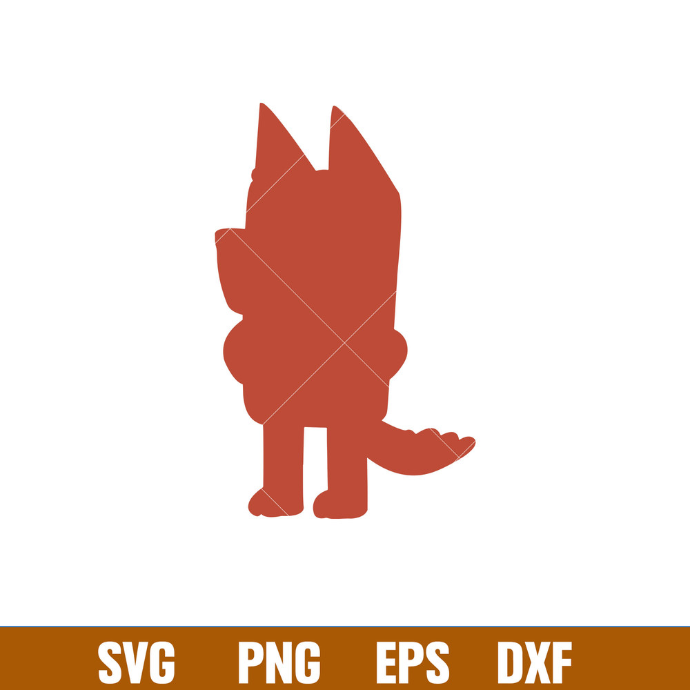Bluey Heeler Svg, Bluey Svg, Bluey Dog Svg, Bluey Silhouette Svg, Cartoon Svg, Png Dxf Eps Pdf File, BY100.jpg