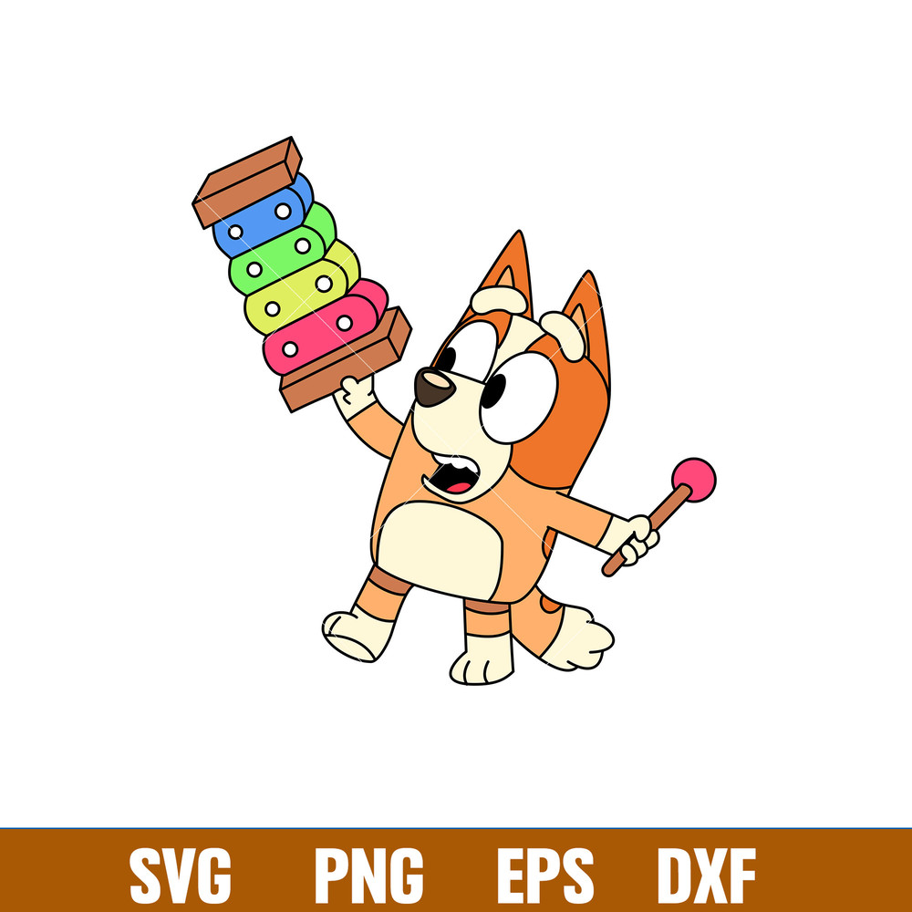 Bluey Heeler Svg, Bluey Svg, Bluey Dog Svg, Bluey Silhouette Svg, Cartoon Svg, Png Dxf Eps Pdf File, BY13.jpg