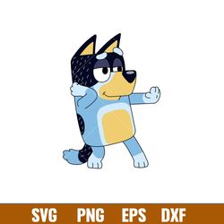 Bluey Heeler Svg, Bluey Svg, Bluey Dog Svg, Bluey Silhouette Svg, Cartoon Svg, Png Dxf Eps Pdf File, BY15