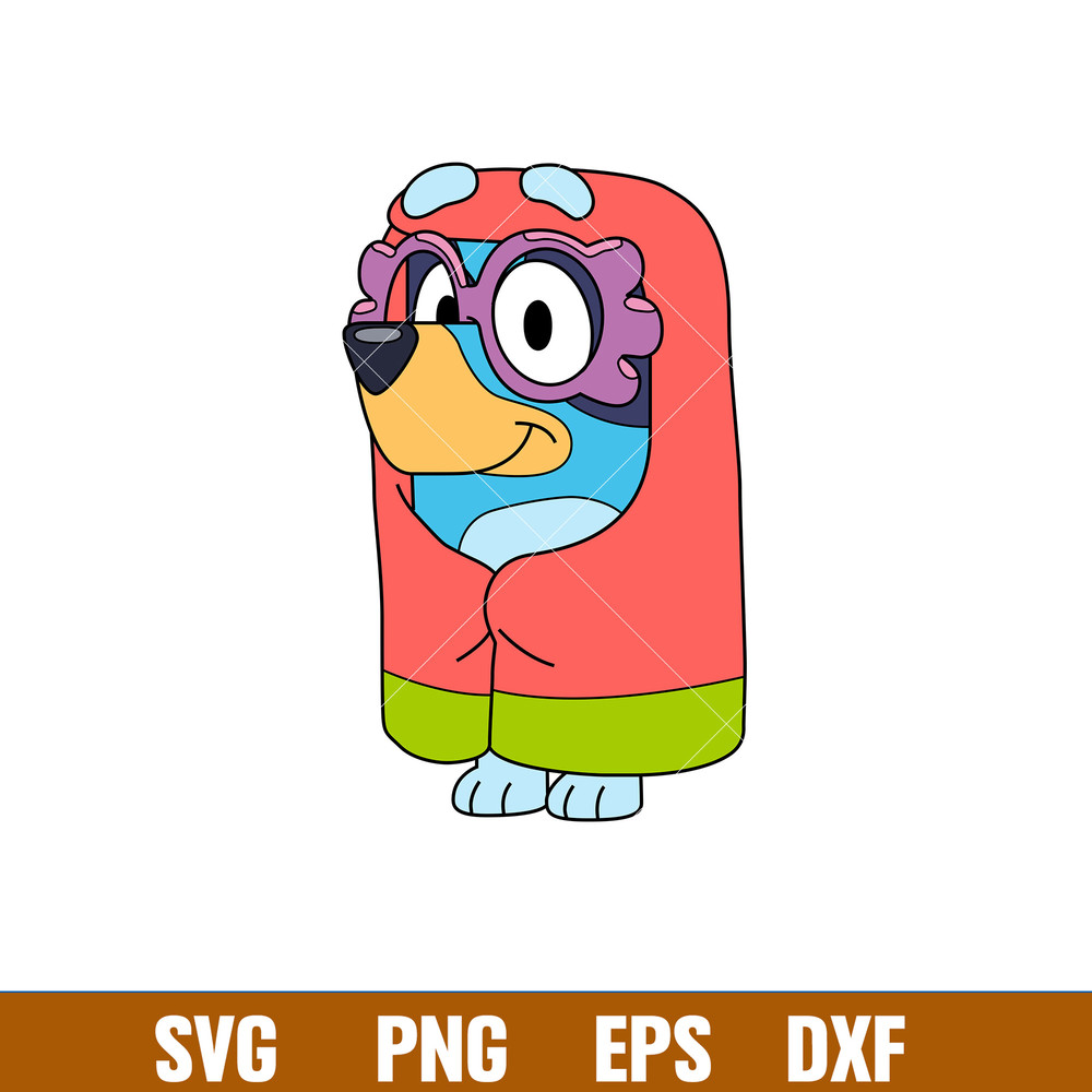 Bluey Heeler Svg, Bluey Svg, Bluey Dog Svg, Bluey Silhouette Svg, Cartoon Svg, Png Dxf Eps Pdf File, BY28.jpg