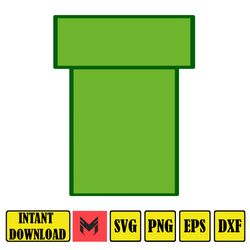 mario svg, svg files for cricut, mario svg, mario family svg files, mario png, layered svg, digital files (95)