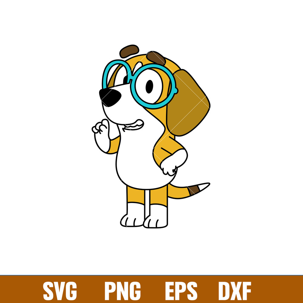 Bluey Heeler Svg, Bluey Svg, Bluey Dog Svg, Bluey Silhouette Svg, Cartoon Svg, Png Dxf Eps Pdf File, BY33.jpg