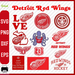 Digital Download, Detroit Red Wings svg, Detroit Red Wings logo, Detroit Red Wings cricut, Detroit Red Wings png