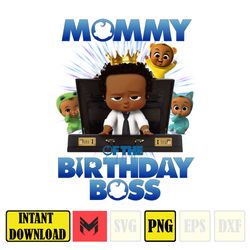 Boss Baby Boy Birthday ready to print files PNG,  PNG Mommy, Daddy,  Sister, Brother of the birthday boss baby shirts fa