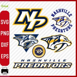Digital Download, Nashville Predators logo, Nashville Predators svg, Nashville Predators cricut, Nashville Predators png