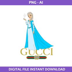 Elsa Gucci Png, Gucci Logo Png, Elsa Png, Gucci Brand Logo Png, Disney Logo Png, Ai Digital File