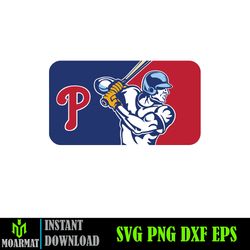 Philadelphia Phillies Baseball Team Svg, Philadelphia Phillies Svg, MLB Svg, Png, Dxf, Instant Download (106)