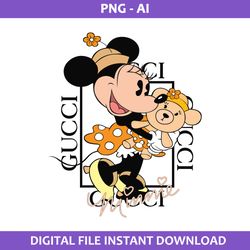 gucci minielogo png, gucci brand logo png, minnie mouse png, disney gucci png, ai digital file