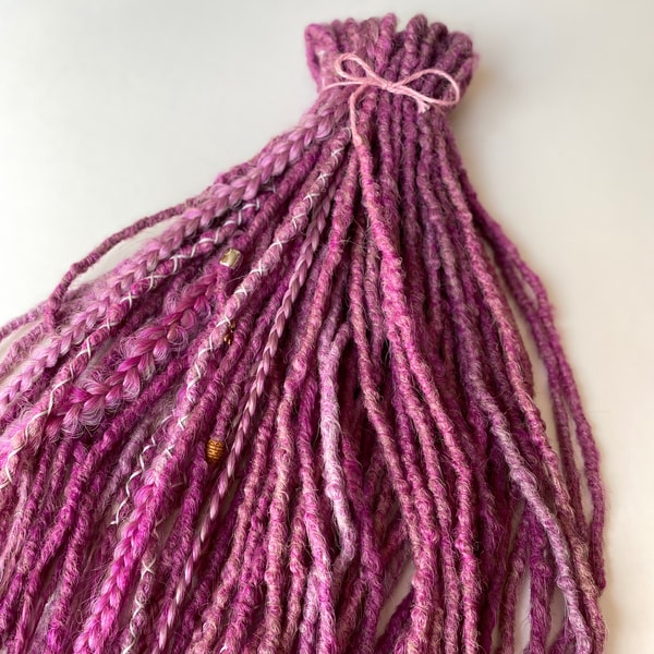 Fake Dead Locks Pink synthetic crochet Se De dreadlocks Faux dreads Fake Dre - Inspire ...