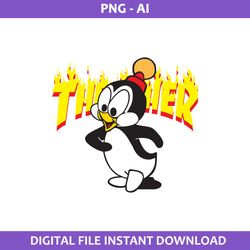 chilly willy thrasher png, thrasher logo png, chilly willy png, fashion brand png, ai digital file