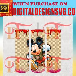 mickey gucci tumbler 20oz skinny png, gucci tumbler png, fashion 20oz skinny tumbler