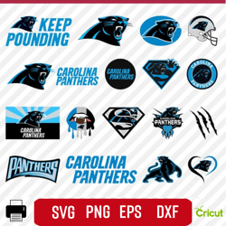 Carolina Panthers svg, Carolina Panthers logo, Carolina Panthers clipart, Carolina Panthers cricut