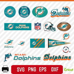 Digital Download, Miami Dolphins logo, Miami Dolphins svg, Miami Dolphins clipart, Miami Dolphins cricut