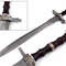 Custom handmade hand forged damascus steel templar sword near me in idaho.jpg