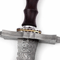 Custom handmade hand forged damascus steel templar sword near me in georgiajpg