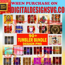 90-tumbler logo brand bundle design png, fashion tumbler wrap, sublimation designs downloads