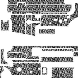 ar 15 gun custom design 2 vector, svg engraving ,digital file black white vector outline or line art file for cnc las