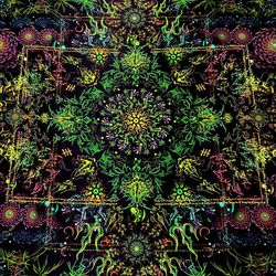 psychedelic art "boom shiva" tapestry decor wall backdrop home decor blacklight poster abstract art mandala print