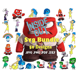 50 designs inside out bundle svg
