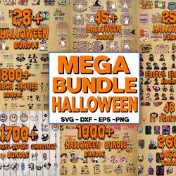 ultimate giga bundle halloween svg dxf eps png file ,mega bundle halloween cricut, for cricut, silhouette, digital, file