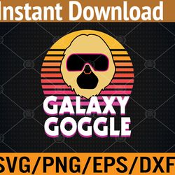 galaxy goggle dao crypto gg retro sunset ape svg, eps, png, dxf, digital download