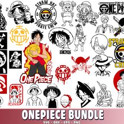 onepiece svg , onepiece bundle svg dxf epspng , anime bundle svg, cricut ,file cut , sublimation , digital download
