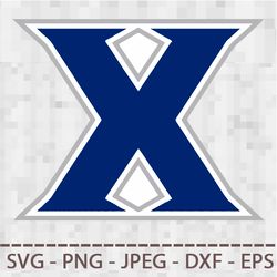 xavier musketeers logo svg png jpeg digital cut vector files for silhouette studio cricut design